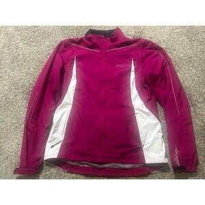 GORE BIKE WEAR Womens L Convertible Running Cycling Jacket Zip-Off Sleeves Pink